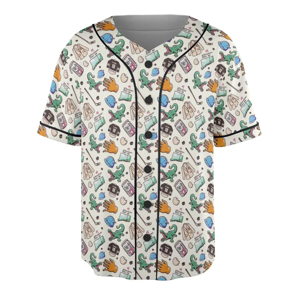 Happy Gilmore Pattern Unisex Baseball Jersey - 3