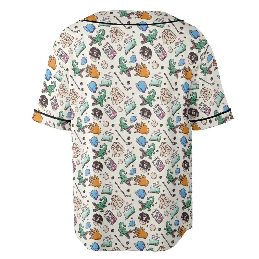 Happy Gilmore Pattern Unisex Baseball Jersey - 4