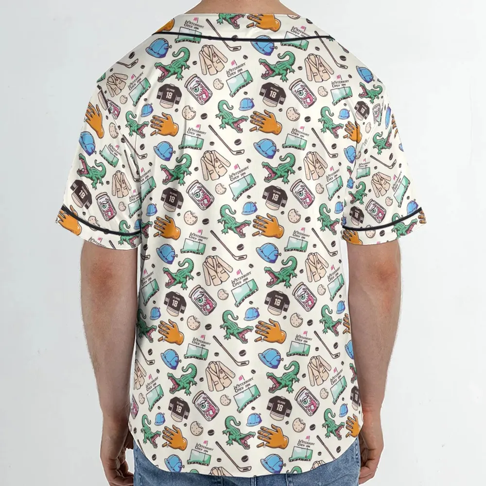 Happy Gilmore Pattern Unisex Baseball Jersey - 2