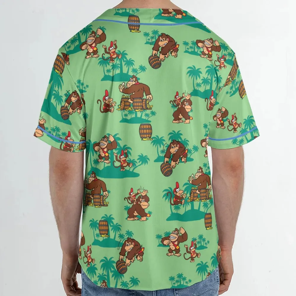 Donkey Kong & Diddy Kong Unisex Baseball Jersey - 2