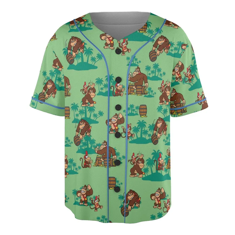 Donkey Kong & Diddy Kong Unisex Baseball Jersey - 3
