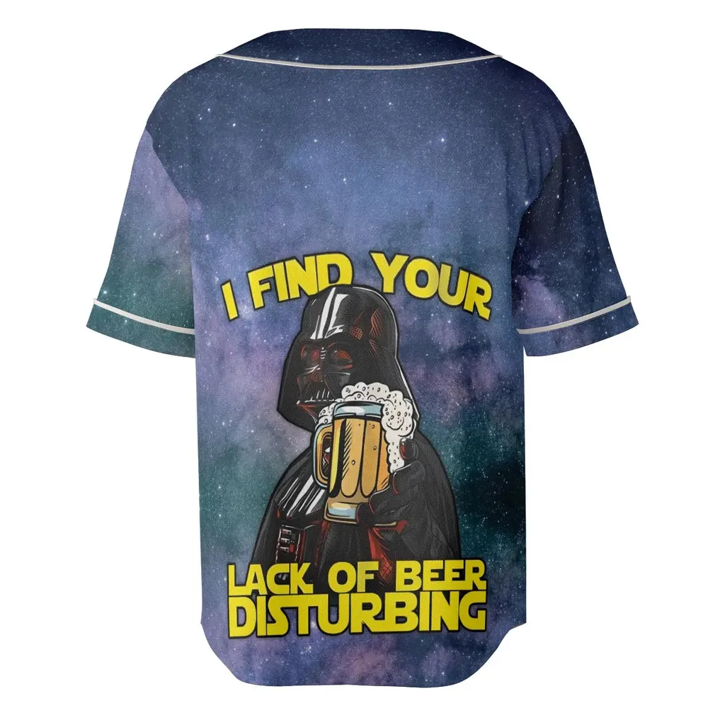 I Find Your Lack Of Beer Disturbing Cool Unisex Baseball Jersey - 4