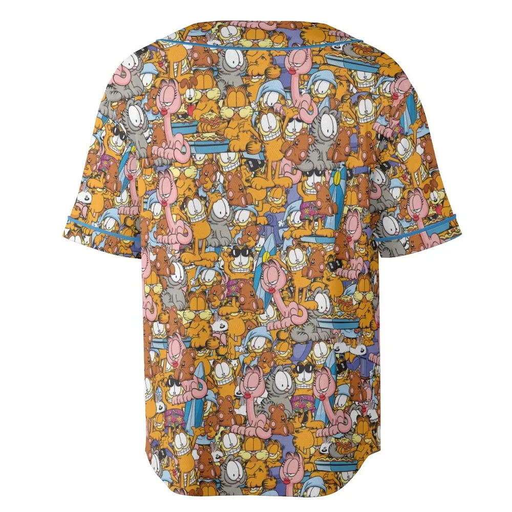Purr-fect Garfield Unisex Baseball Jersey - 4
