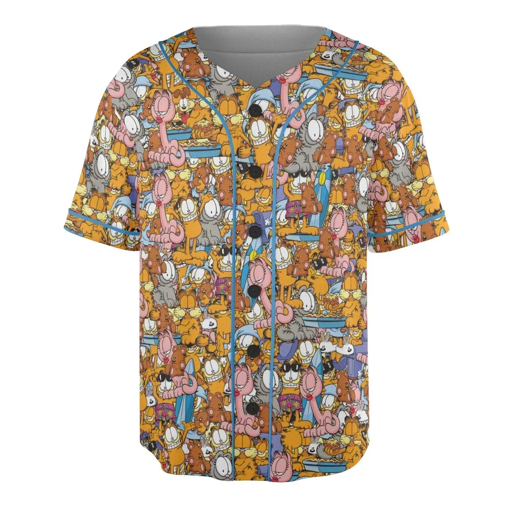 Purr-fect Garfield Unisex Baseball Jersey - 3