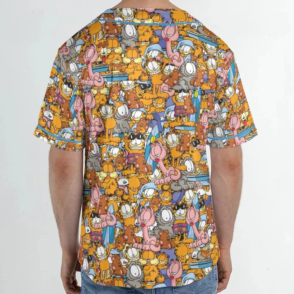 Purr-fect Garfield Unisex Baseball Jersey - 2