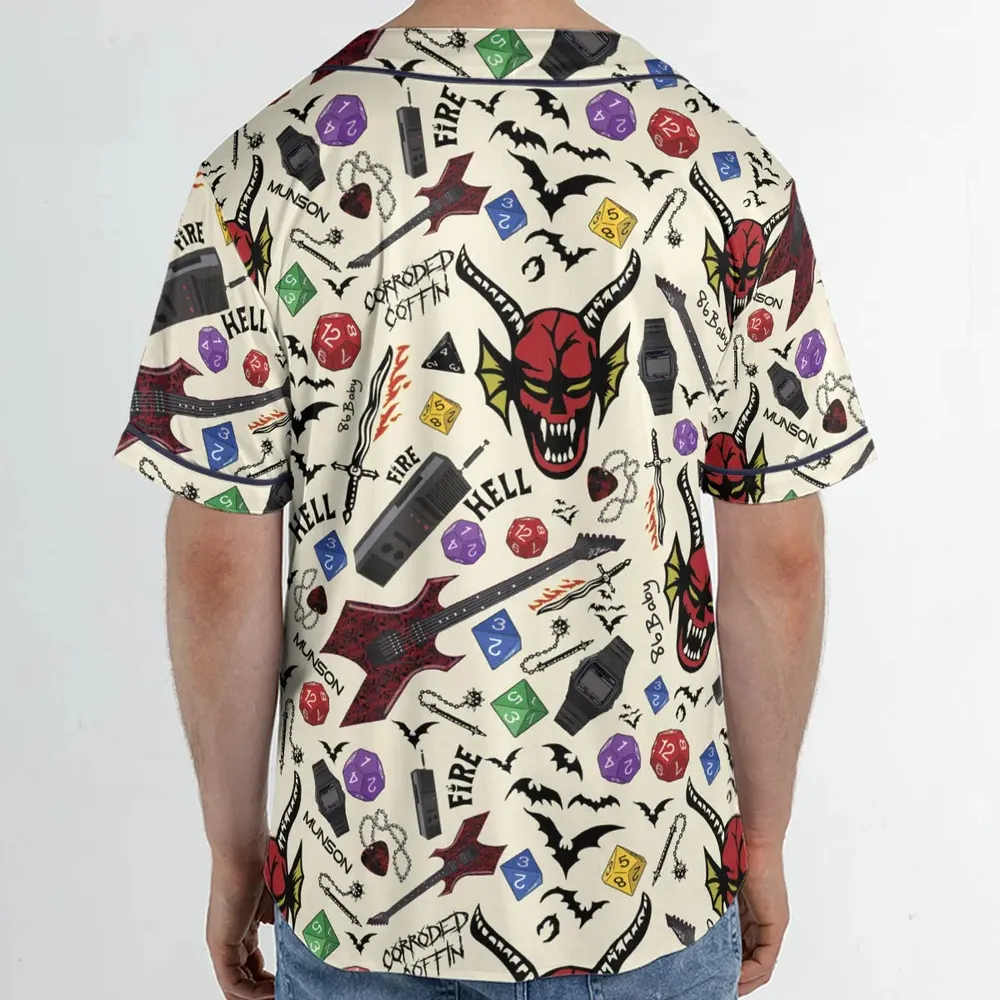 Hellfire Club Stranger Things Unisex Baseball Jersey - 2