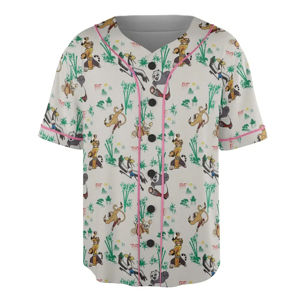 Kung Fu Panda Characters Unisex Baseball Jersey - 3