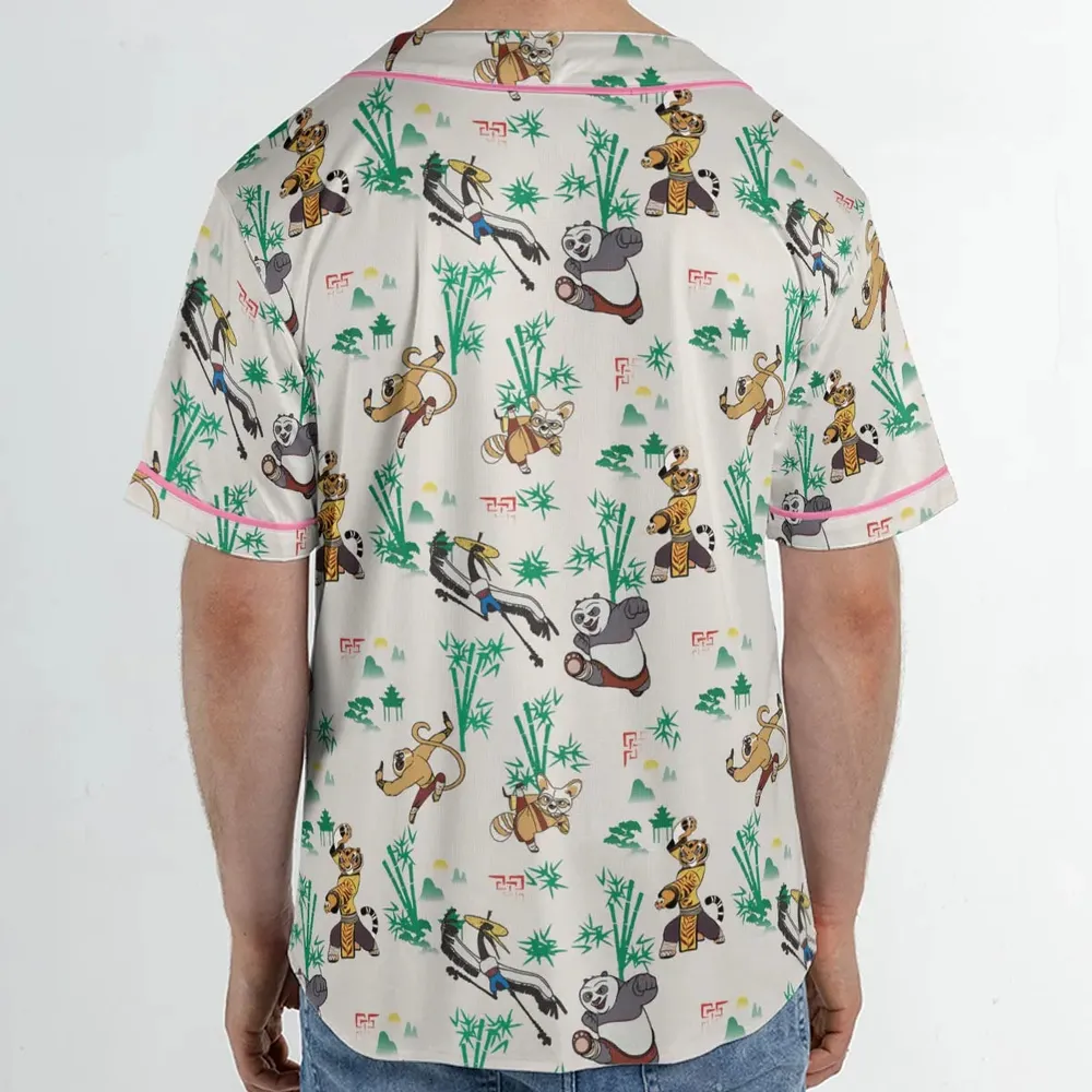 Kung Fu Panda Characters Unisex Baseball Jersey - 2