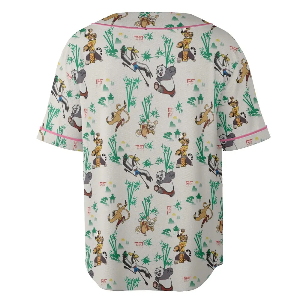 Kung Fu Panda Characters Unisex Baseball Jersey - 4