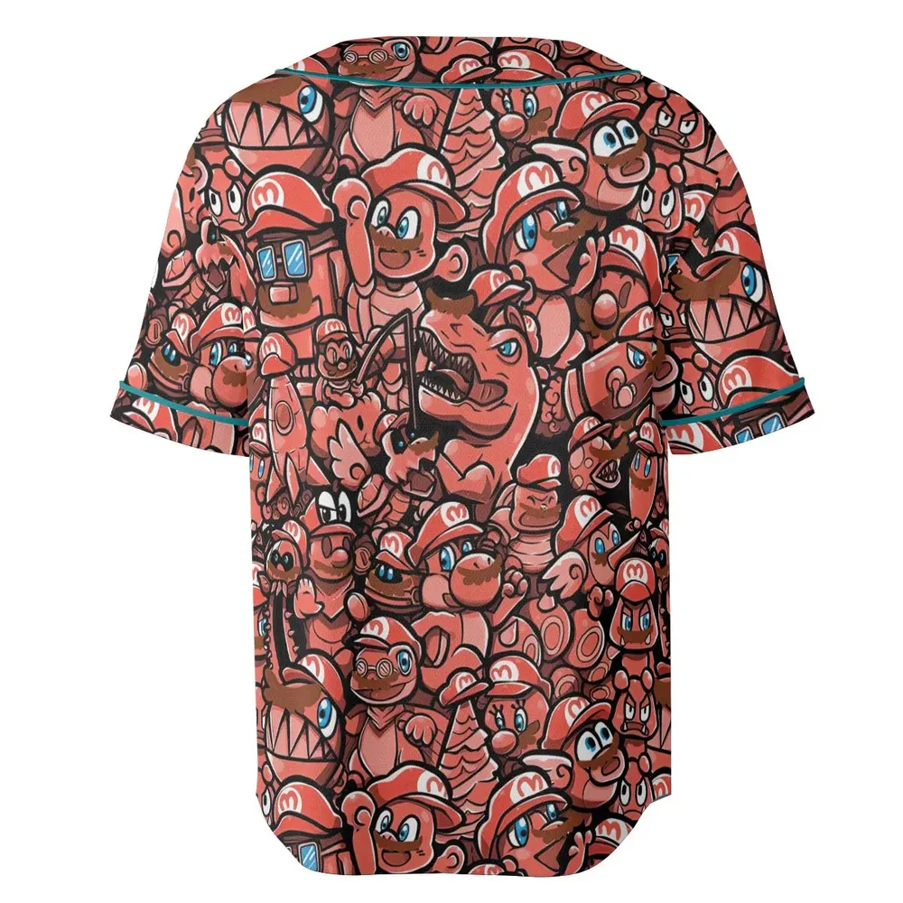 Cappy Party Mario Odyssey Super Mario Unisex Baseball Jersey - 4
