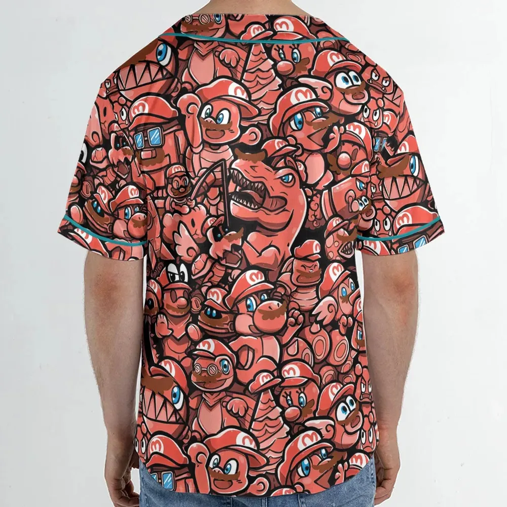 Cappy Party Mario Odyssey Super Mario Unisex Baseball Jersey - 2