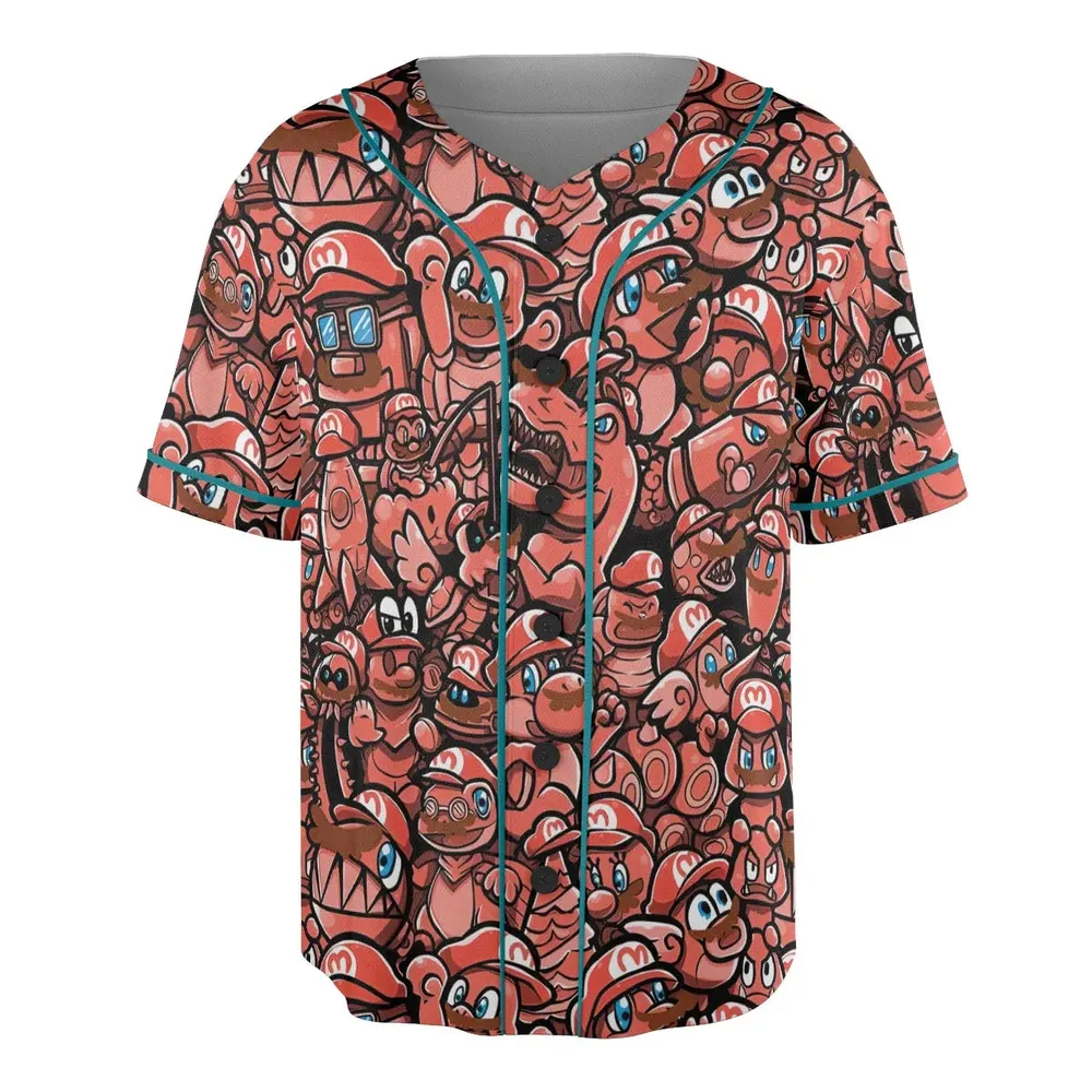 Cappy Party Mario Odyssey Super Mario Unisex Baseball Jersey - 3
