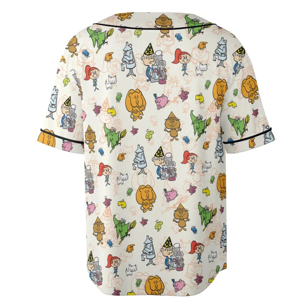 Chibi Tales Of The Wizard Of Oz Unisex Baseball Jersey - 4