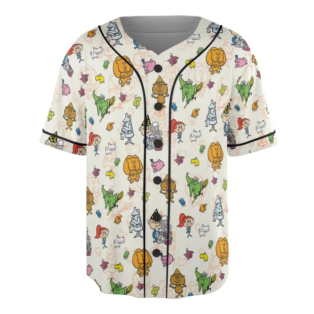 Chibi Tales Of The Wizard Of Oz Unisex Baseball Jersey - 3