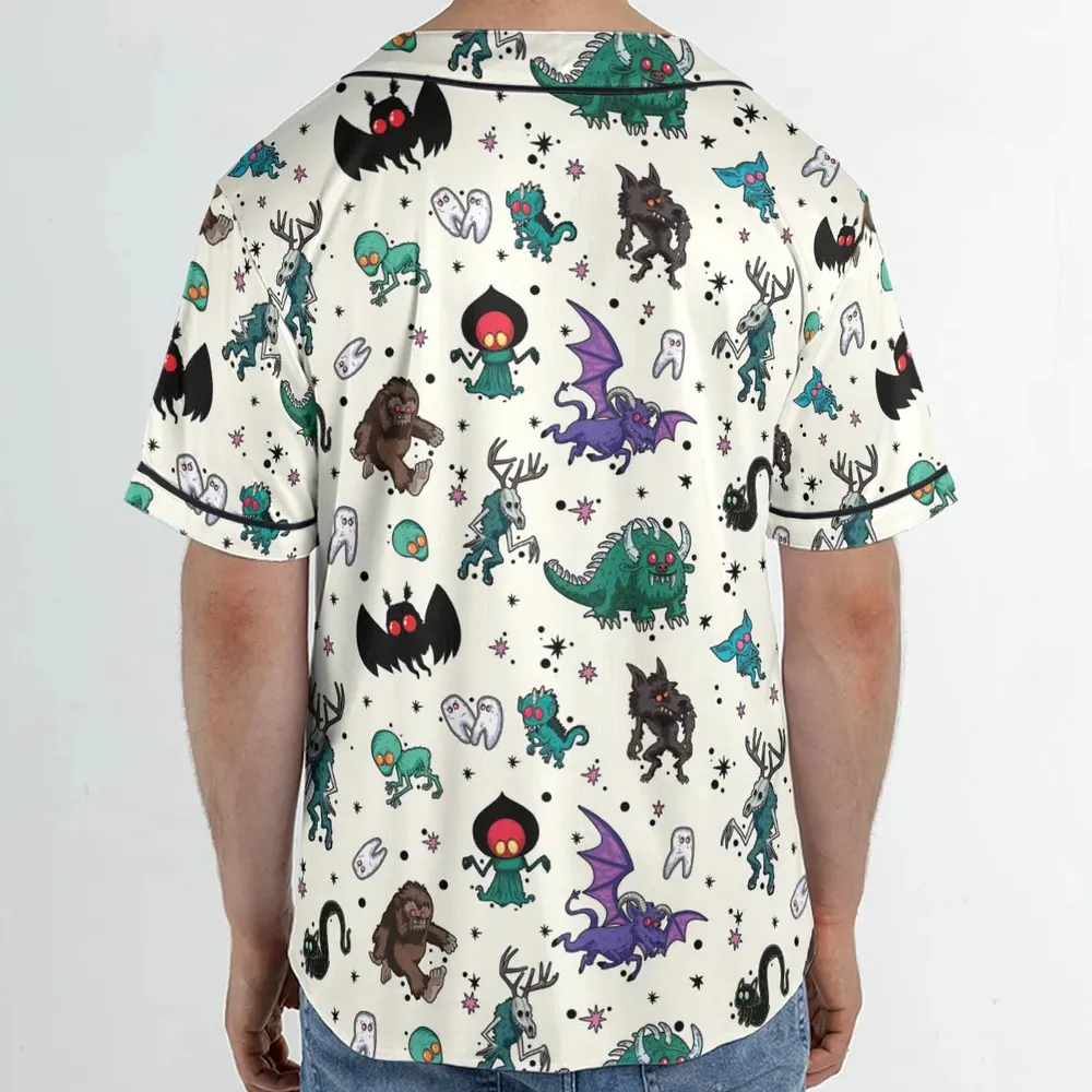 Cryptids of the Americas Cryptozoology Cryptids Monster Unisex Baseball Jersey - 2