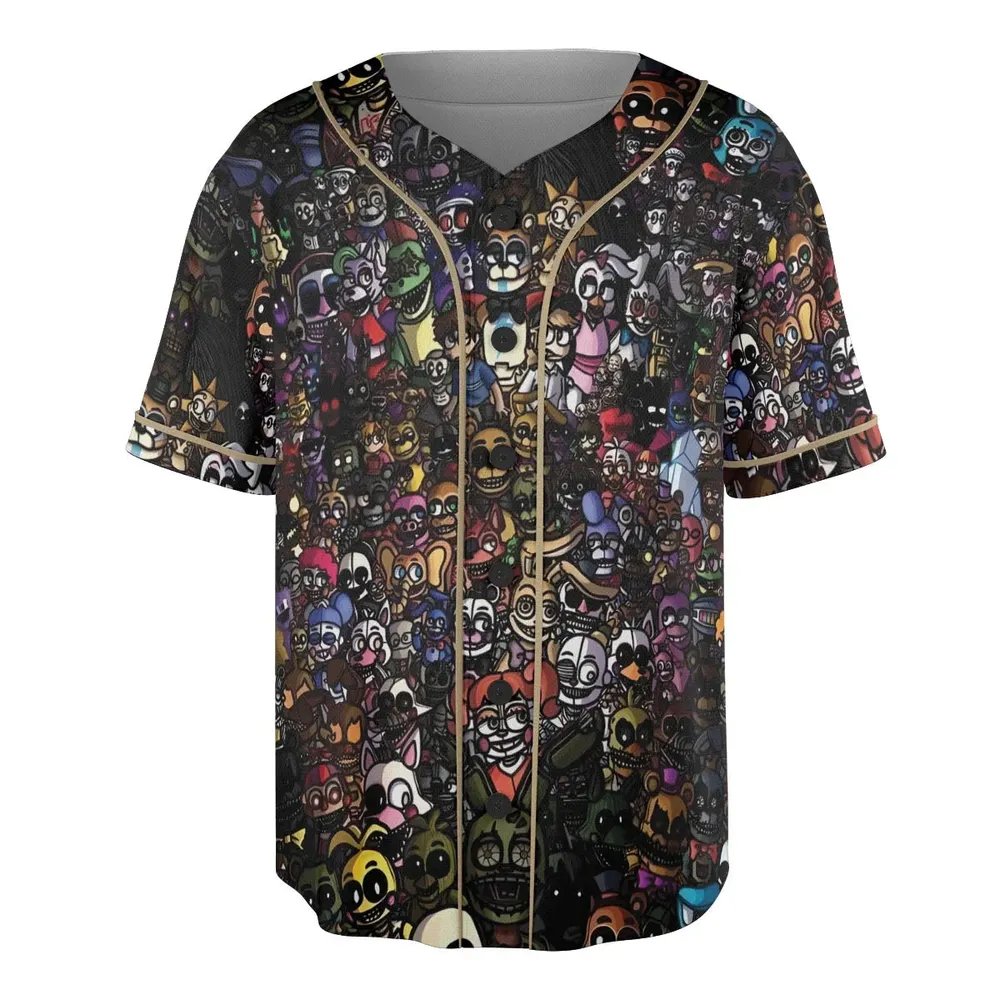 Doing A FNAF Unisex Baseball Jersey - 3
