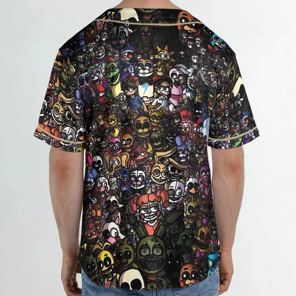 Doing A FNAF Unisex Baseball Jersey - 2