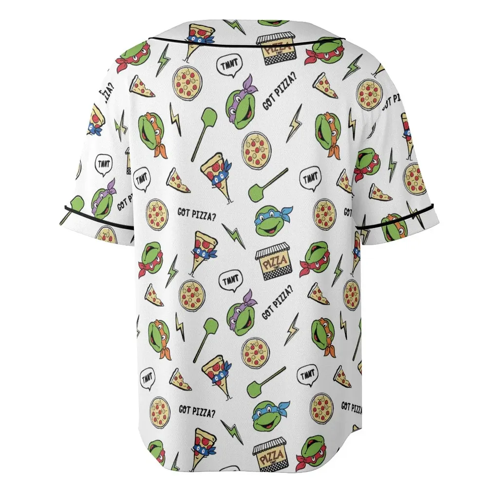 Got Pizza Teenage Mutant Ninja Turtles Unisex Baseball Jersey - 4