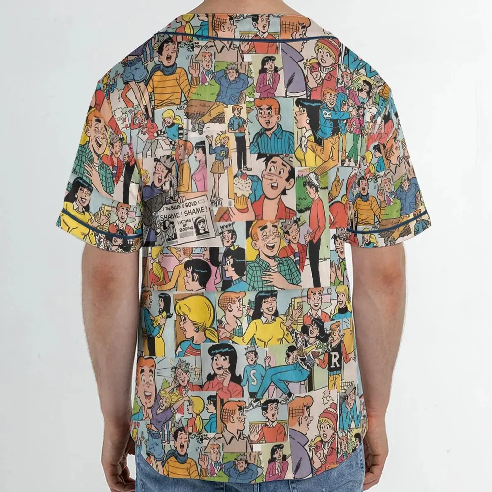 Archie Comics Characters Unisex Baseball Jersey - 2