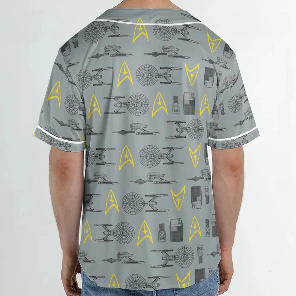 S.T Shipyard Star Trek Unisex Baseball Jersey - 2