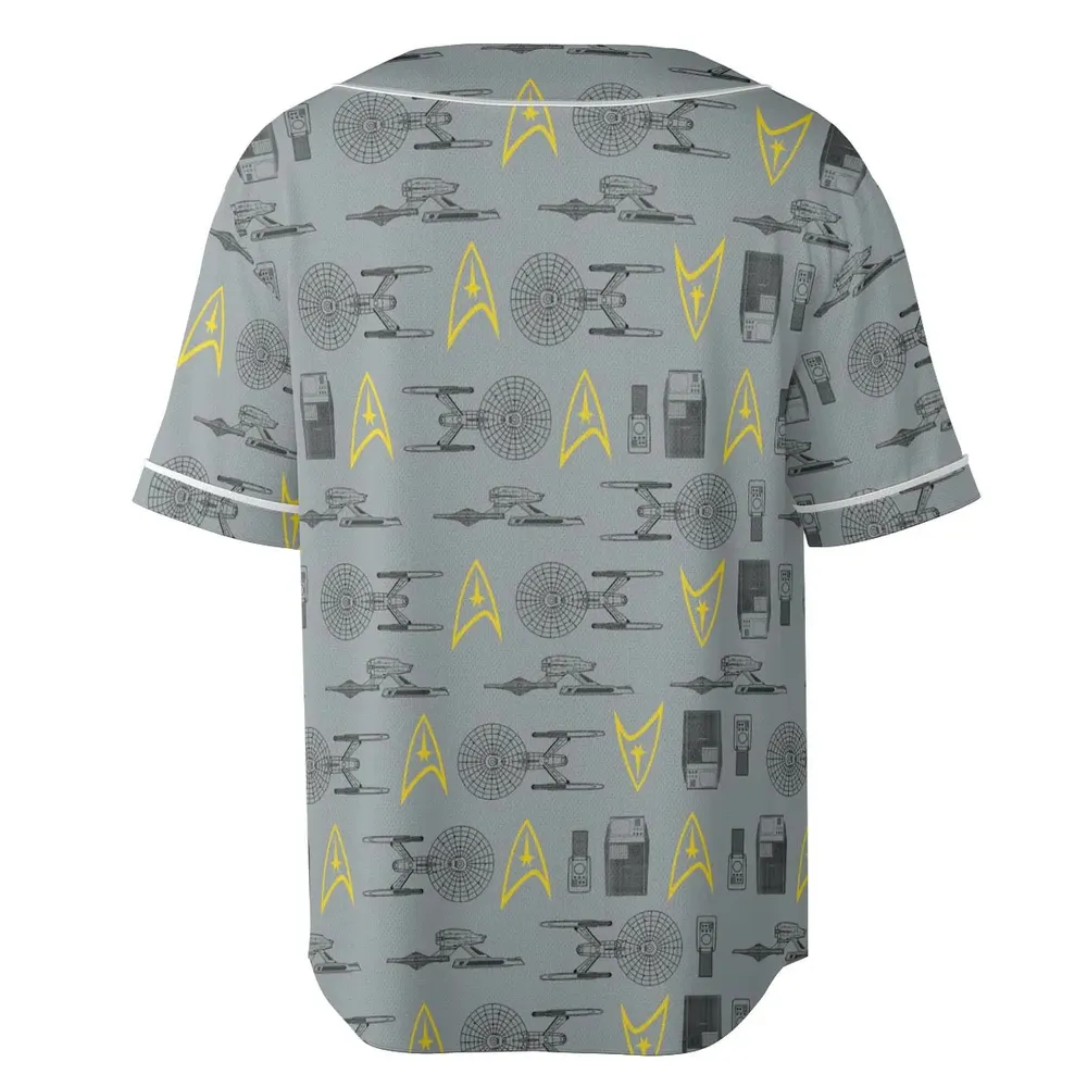 S.T Shipyard Star Trek Unisex Baseball Jersey - 4