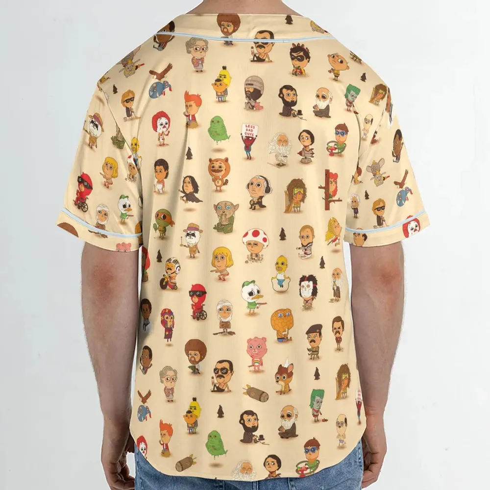 Mini Famous Characters Unisex Baseball Jersey - 2