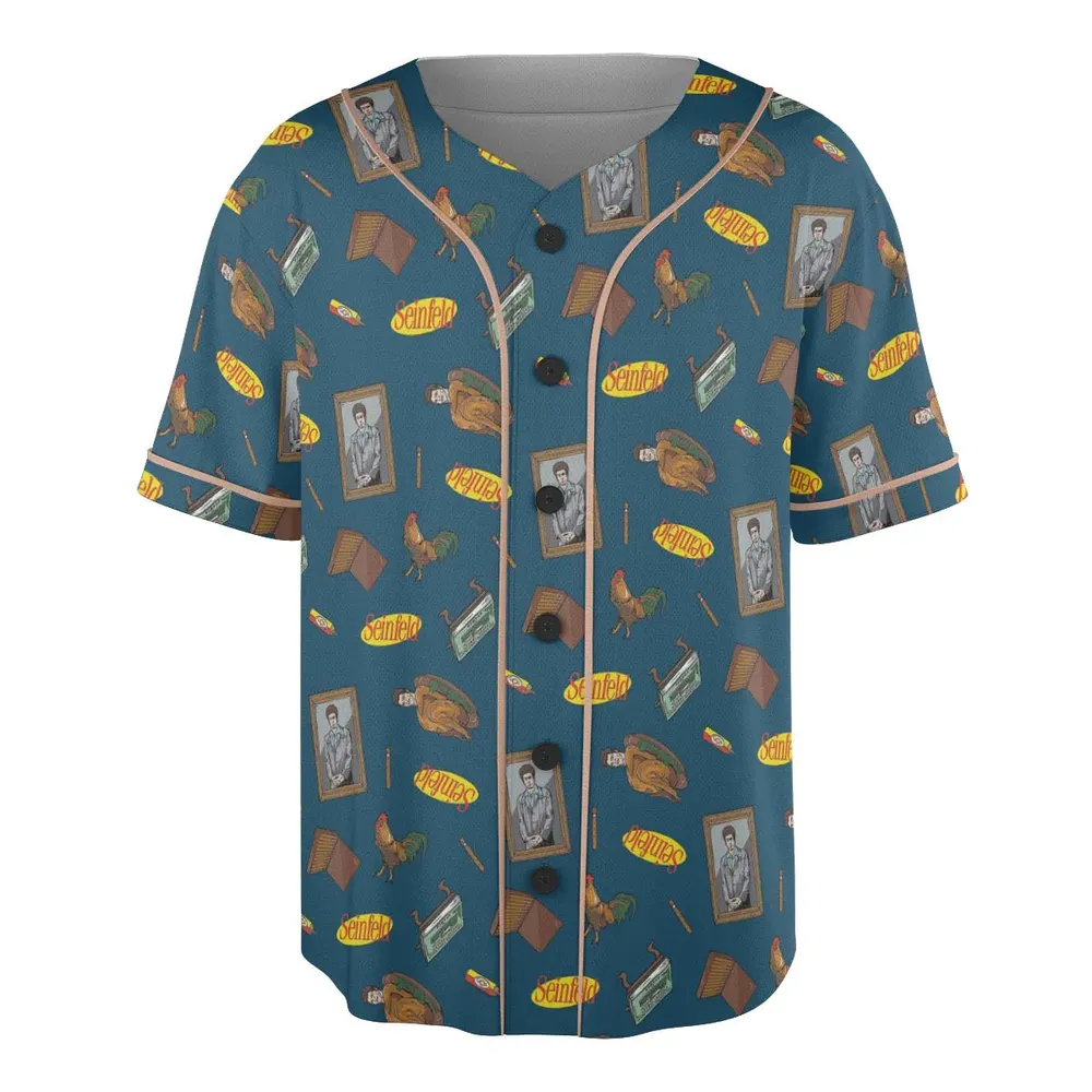 Seinfeld Kramer Icons Pop Culture Unisex Baseball Jersey - 3