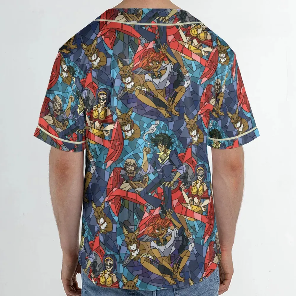 Spike Spiegel Faye Valentine Edward Wong Cowboy Bebop Unisex Baseball Jersey - 2