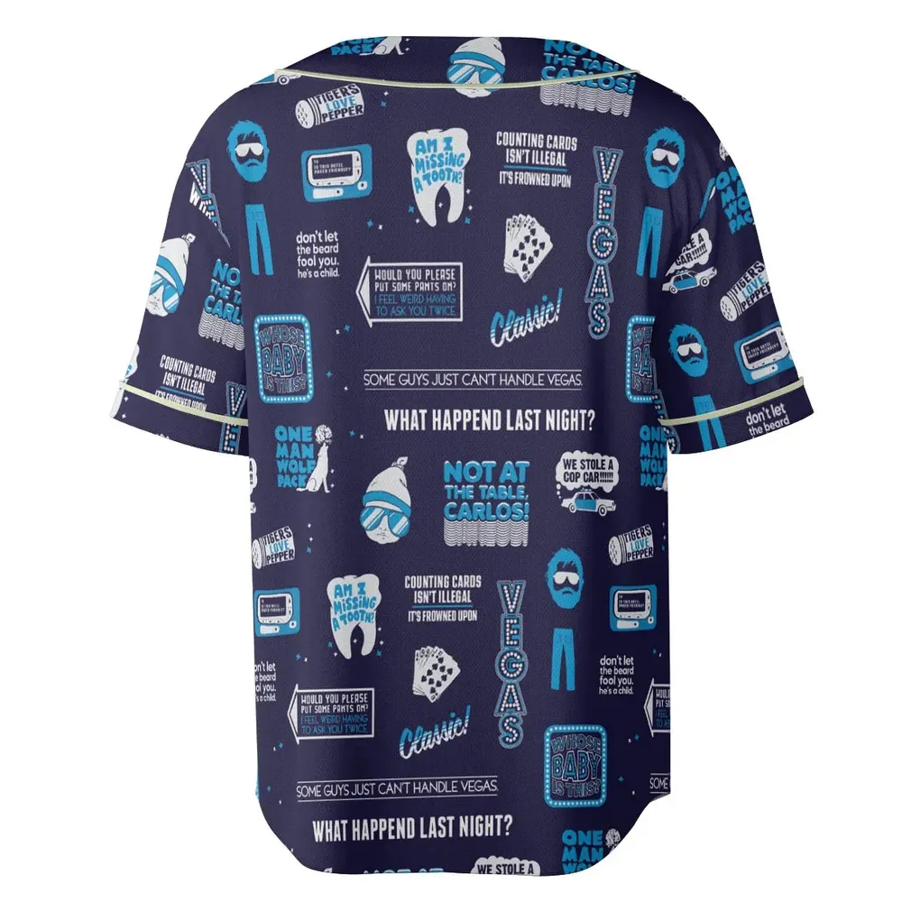 What Happened Last Night The Hangover Unisex Baseball Jersey - 4