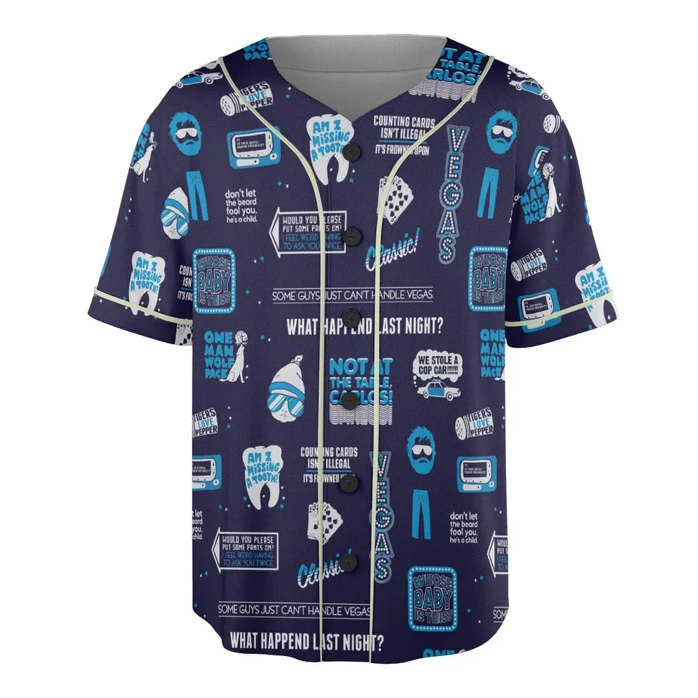 What Happened Last Night The Hangover Unisex Baseball Jersey - 3