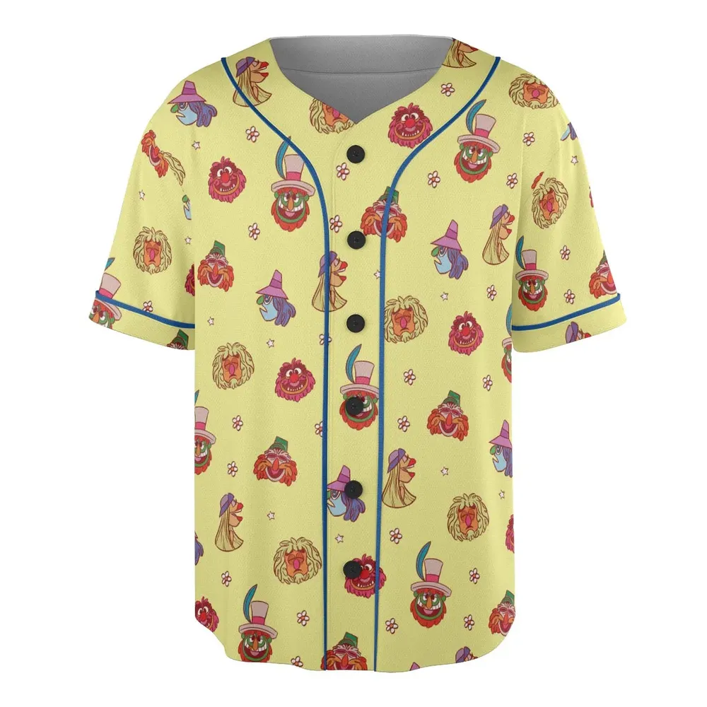 The Electric Mayhem Characters The Muppet Show Unisex Baseball Jersey - 3