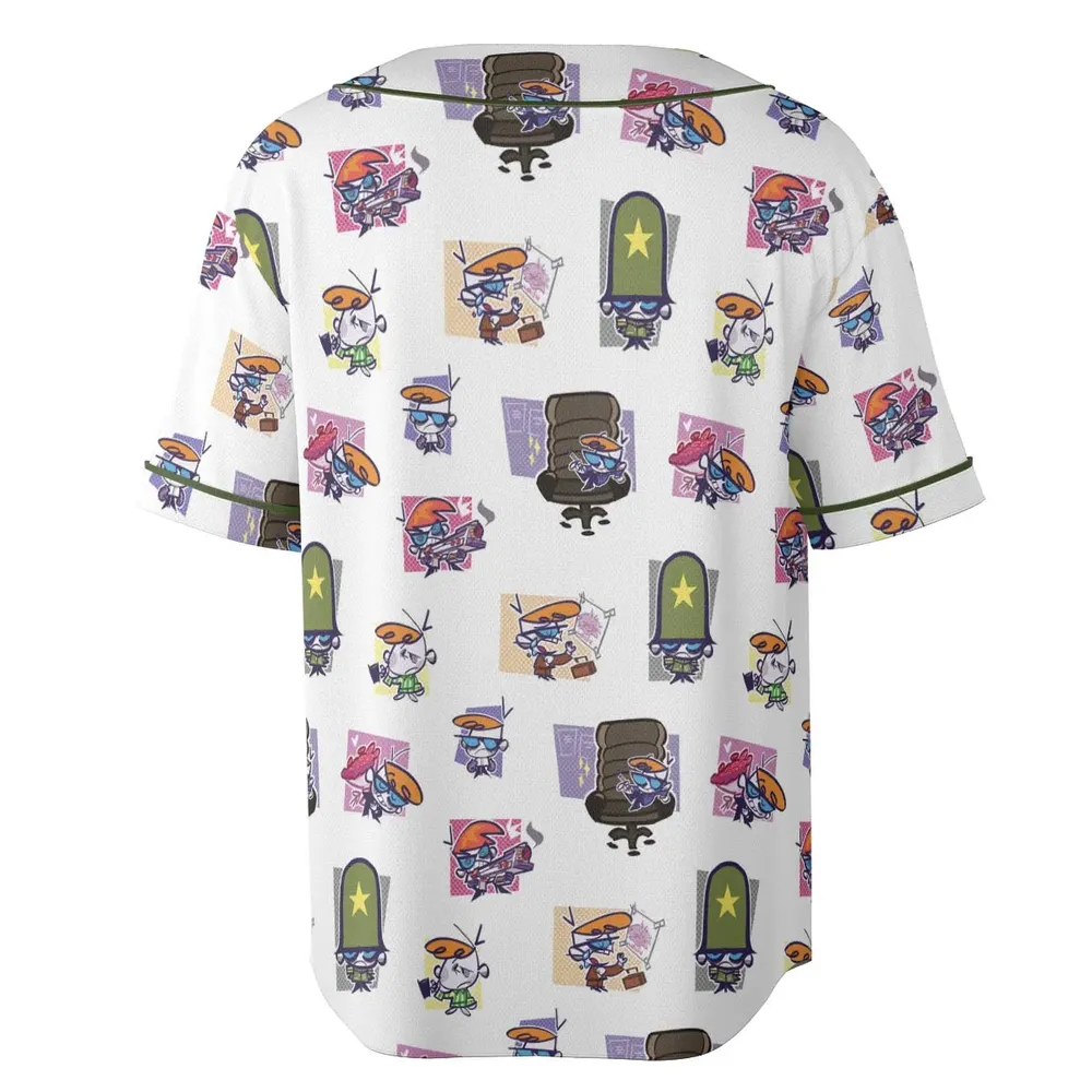 Dexter's Laboratory Characters Unisex Baseball Jersey - 4