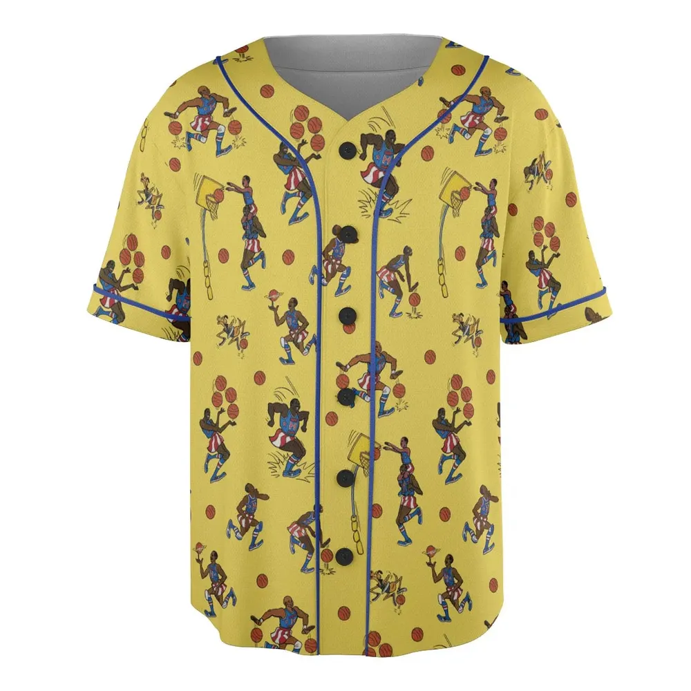 Harlem Globetrotters Unisex Baseball Jersey - 3