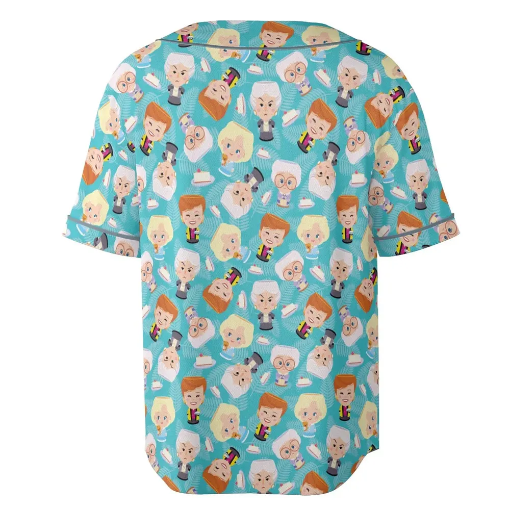 Little Dolls The Golden Girls Unisex Baseball Jersey - 4