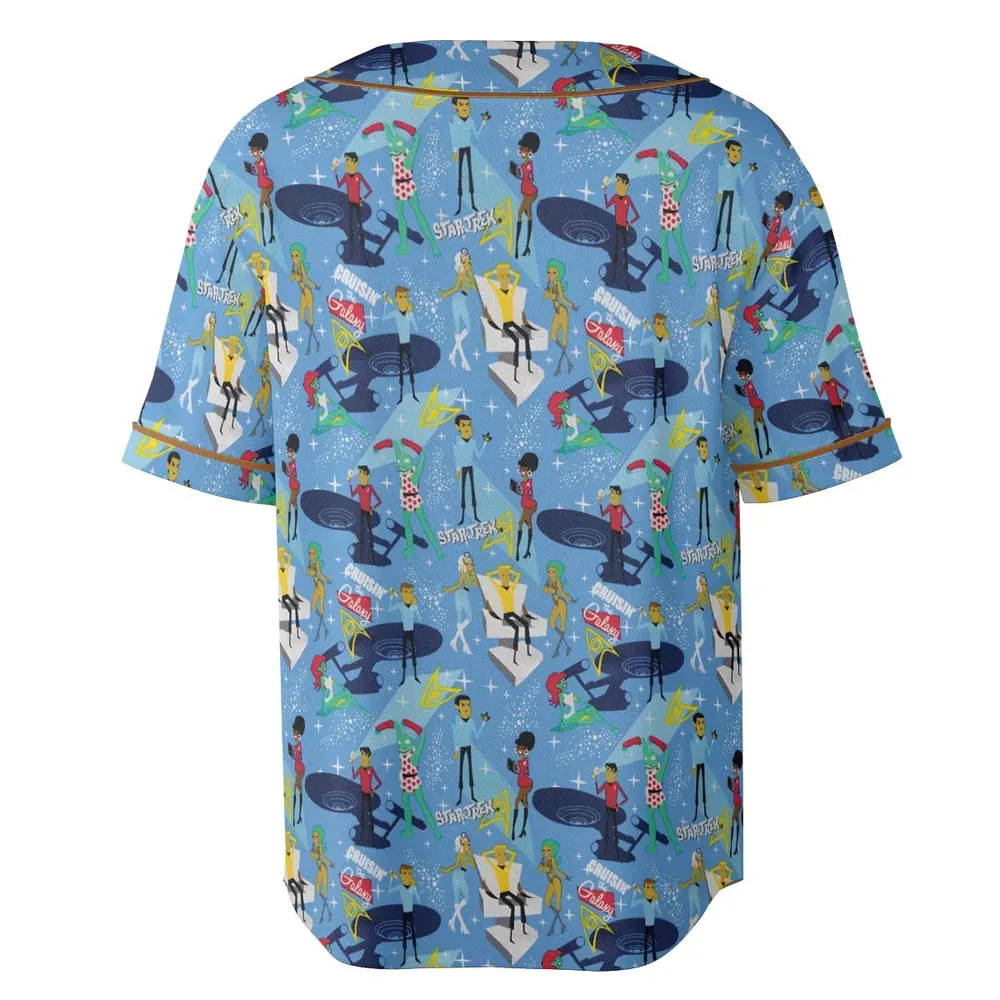 Cruisin' The Galaxy Star Trek Unisex Baseball Jersey - 4