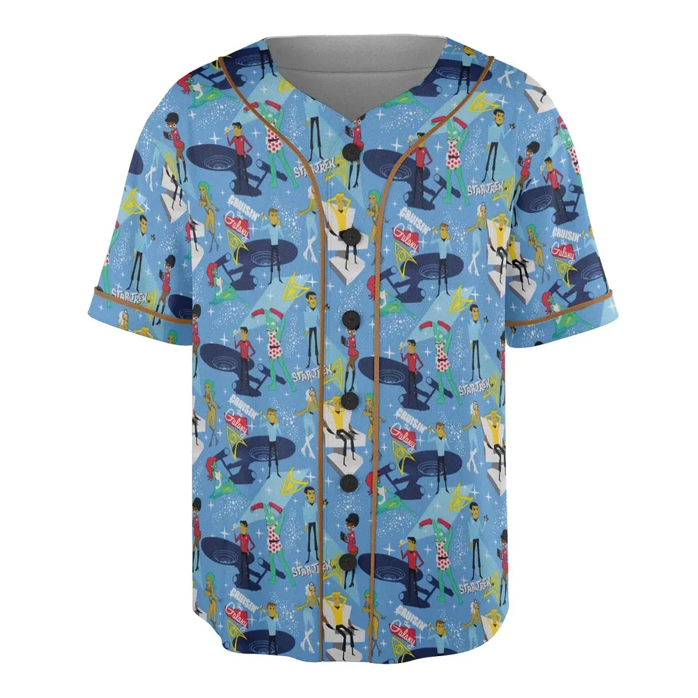 Cruisin' The Galaxy Star Trek Unisex Baseball Jersey - 3