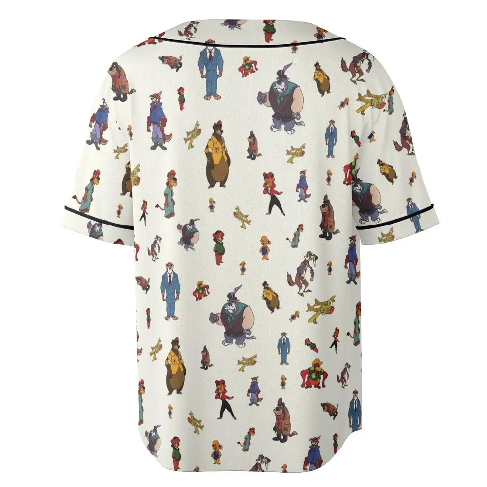 Talespin Characters Unisex Baseball Jersey - 4