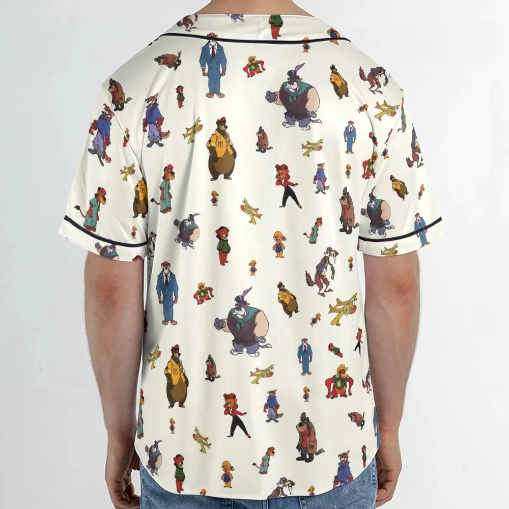 Talespin Characters Unisex Baseball Jersey - 2