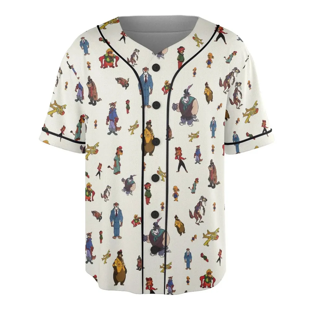 Talespin Characters Unisex Baseball Jersey - 3
