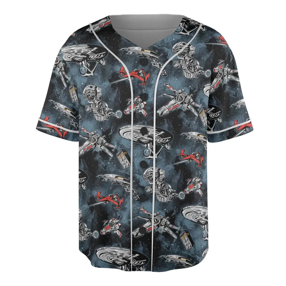 Ultimate Space Fleet Unisex Baseball Jersey - 3