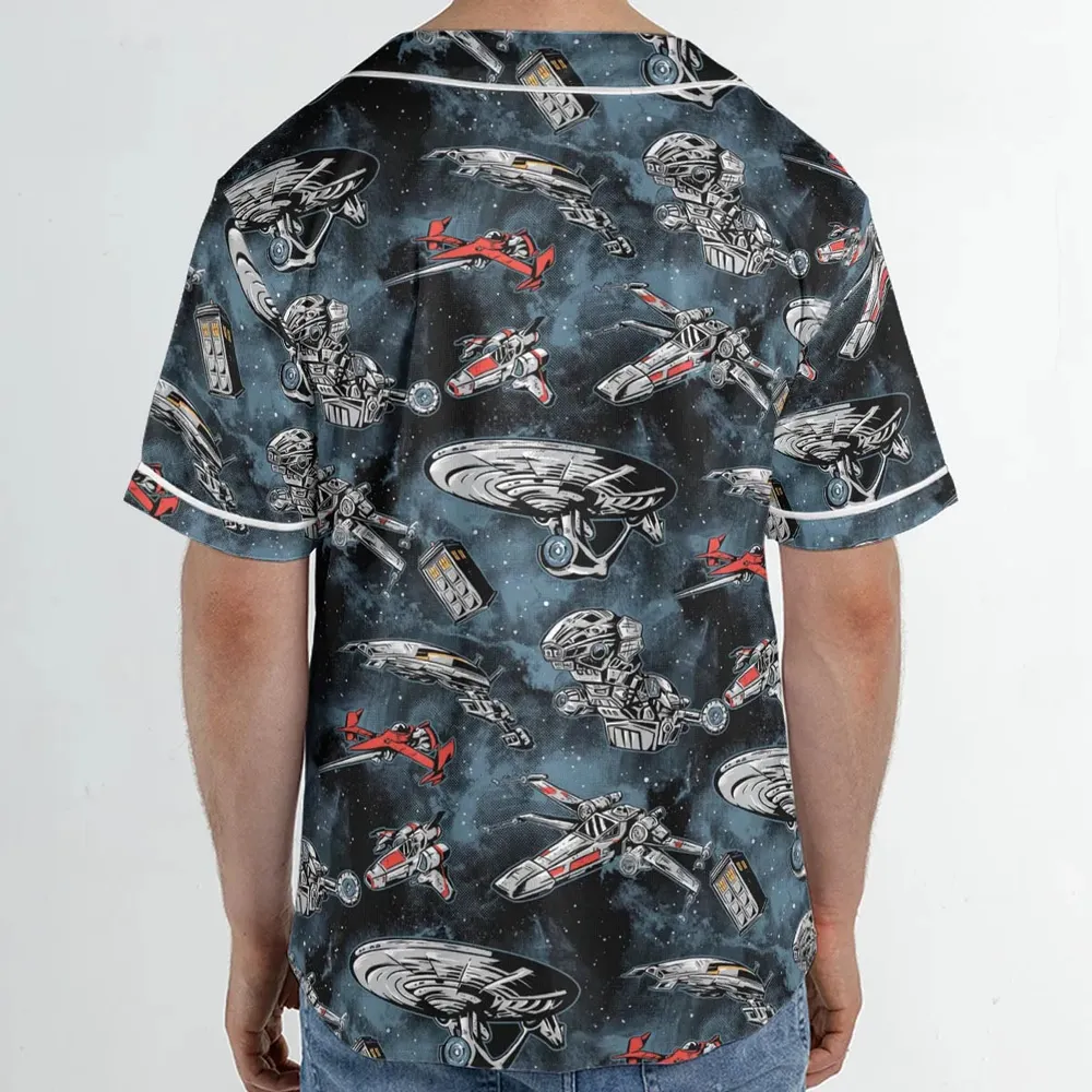 Ultimate Space Fleet Unisex Baseball Jersey - 2
