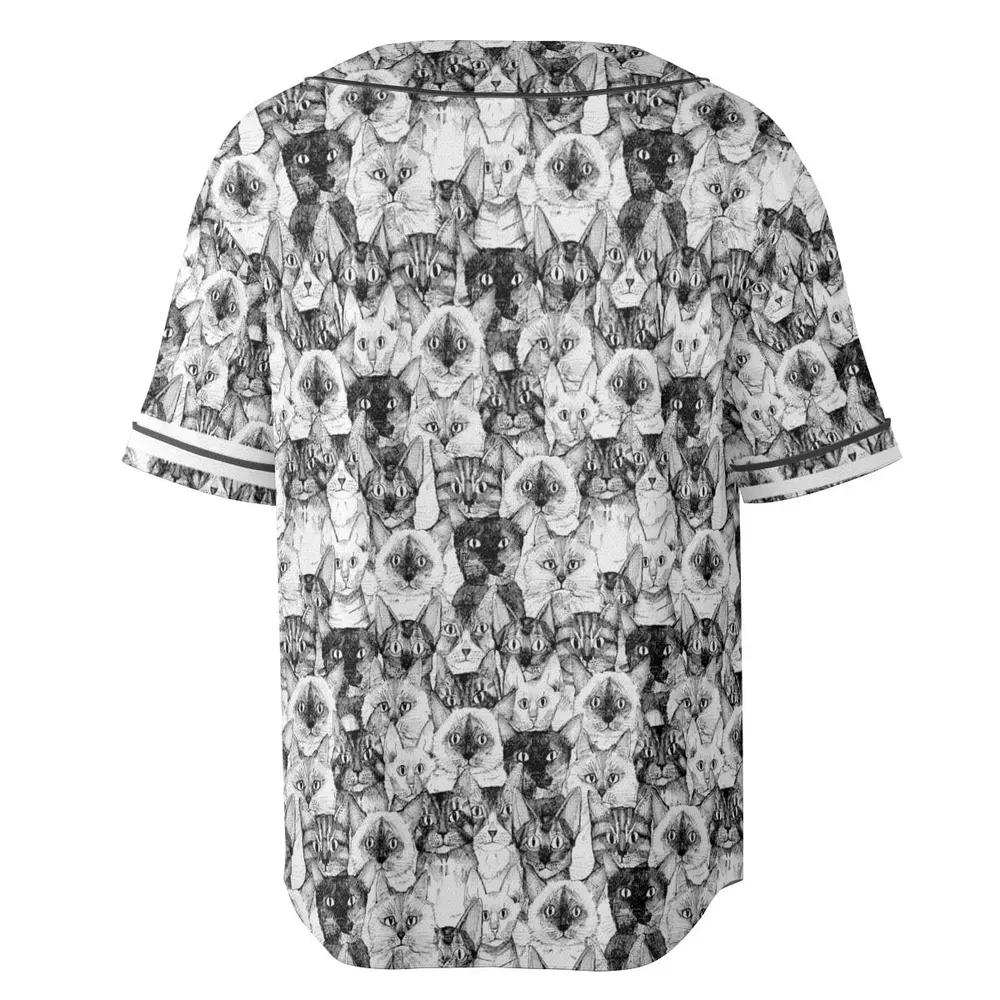 Just Cats Unisex Baseball Jersey - 4