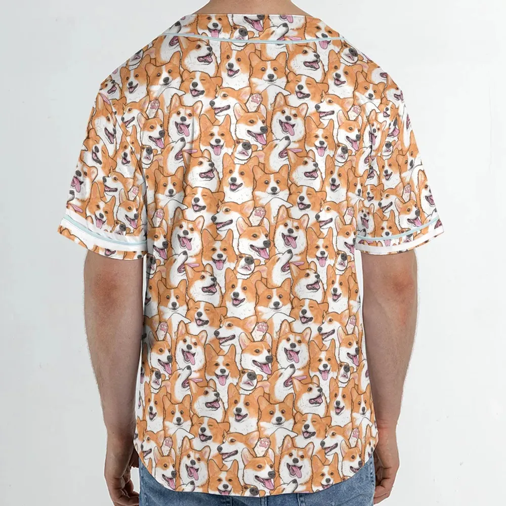 That's a lot of Corgi Unisex Baseball Jersey - 2