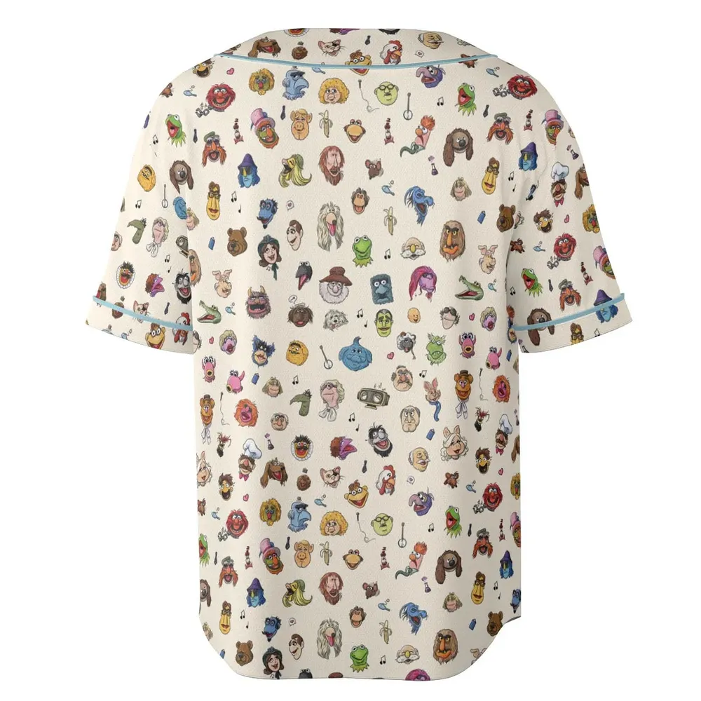 The Muppets Pattern Unisex Baseball Jersey - 4