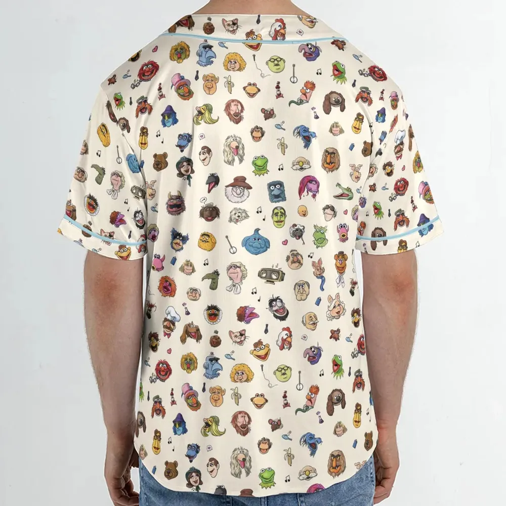 The Muppets Pattern Unisex Baseball Jersey - 2