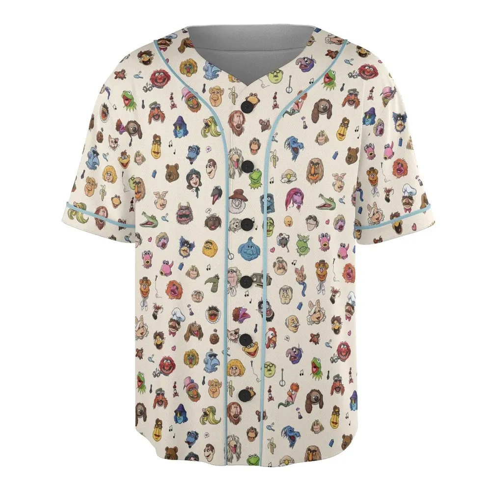 The Muppets Characters Unisex Baseball Jersey - 3