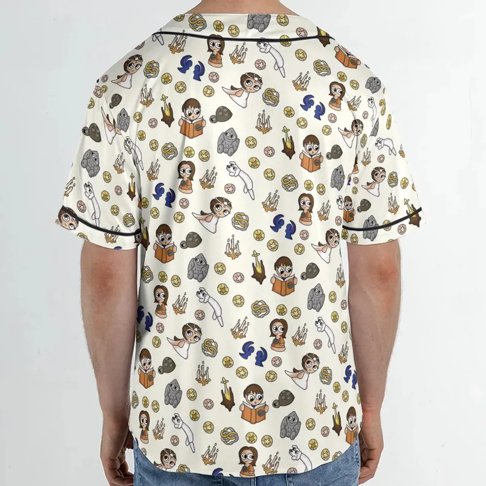 Doodle Luck Dragon Falkor The Neverending Story Unisex Baseball Jersey - 2