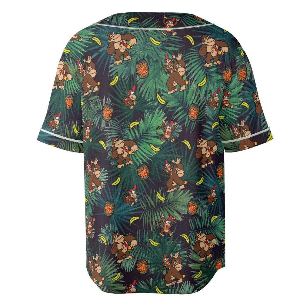 Donkey Kong Nintendo Video Games Unisex Baseball Jersey - 4