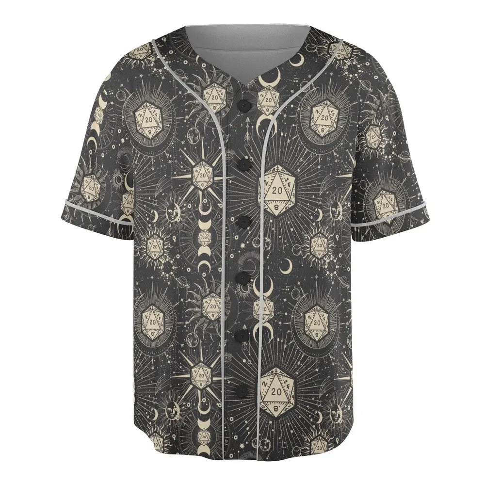 Diceyverse Dice RPG DND Unisex Baseball Jersey - 3