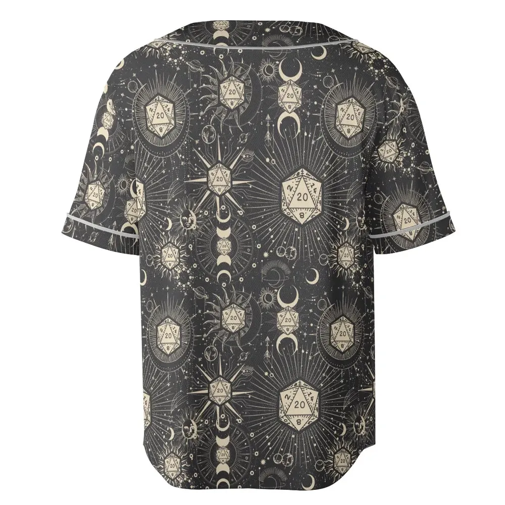 Diceyverse Dice RPG DND Unisex Baseball Jersey - 4